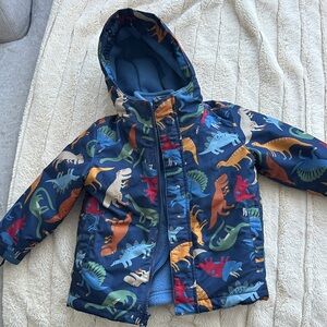 The Children's Place Multicolor Dinosaur Puffer Jacket